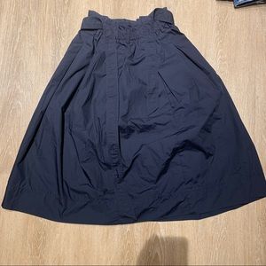 Uniqlo tie midi skirt